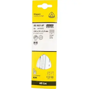 Reciprocating saw blade KLINGSPOR RS 903 AF 150 x 19 x 0.9 mm, pack of 5