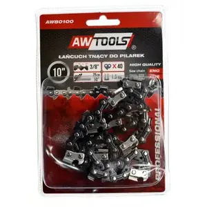 Chainsaw Chain AWTools 25 cm (10") 3/8" pitch 1.3 mm gauge 40 links AW80100