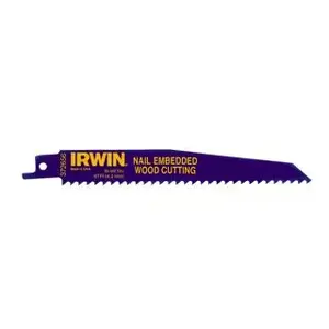Полотно для сабельной пилы Irwin 656R 150 мм 6 TPI для дерева с гвоздями (MPN 10504155)