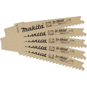Makita B-20432 полотно для лобзика/сабельной пилы 5 шт