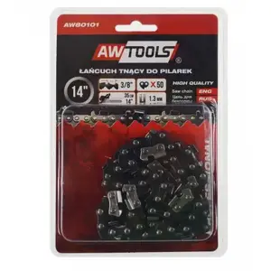 Цепь для бензопилы AWTools AW80101 — 35 см (14"), шаг 3/8", толщина 1,3 мм, 50 звеньев