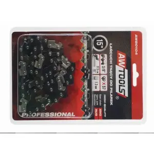 Цепь для бензопилы AWTools AW80104 для шины 38 см (15"), шаг 3/8", толщина 1,3 мм, 57 звеньев