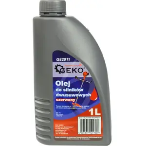 Motor oil for two-stroke engines GEKO G82011, red, 1 L