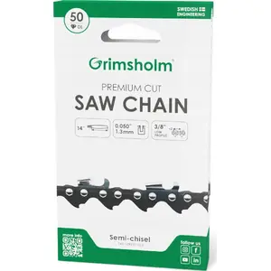 Chainsaw Chain McCulloch 3/8" .050 / 1.3 mm Pitch, 50 Drive Links, Premium (MPN 815)