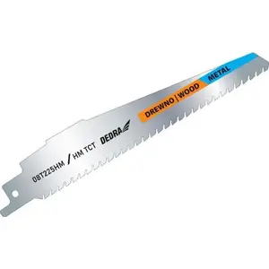 Полотно для сабельной пилы Dedra 152/125 мм для дерева и металла, HM/TC (08T225HM)