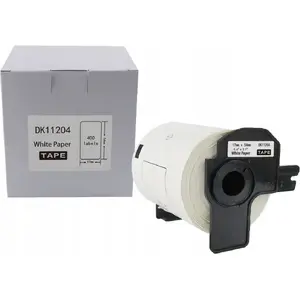 Label roll Brother DK-11204 17 mm x 54 mm, 400 labels, black on white