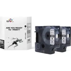 Label tape TB Print TBTD-40913 for DYMO black on white 9 × 7 mm, 2 pcs