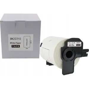 Label roll Brother DK-22210 29 mm x 30.48 m black on white replacement