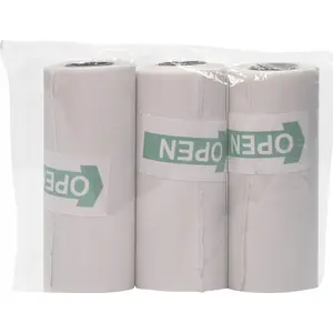 Thermal paper roll VAKOSS AZ-P10W5 white — for receipt printers, 57 mm width
