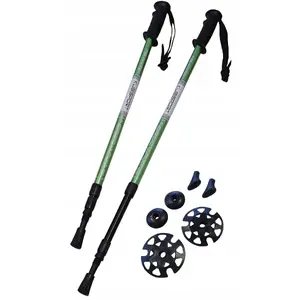 Trekninga nūjas CRIVIT saliekamas regulējamas Nordic Walking, garums 65–135 cm