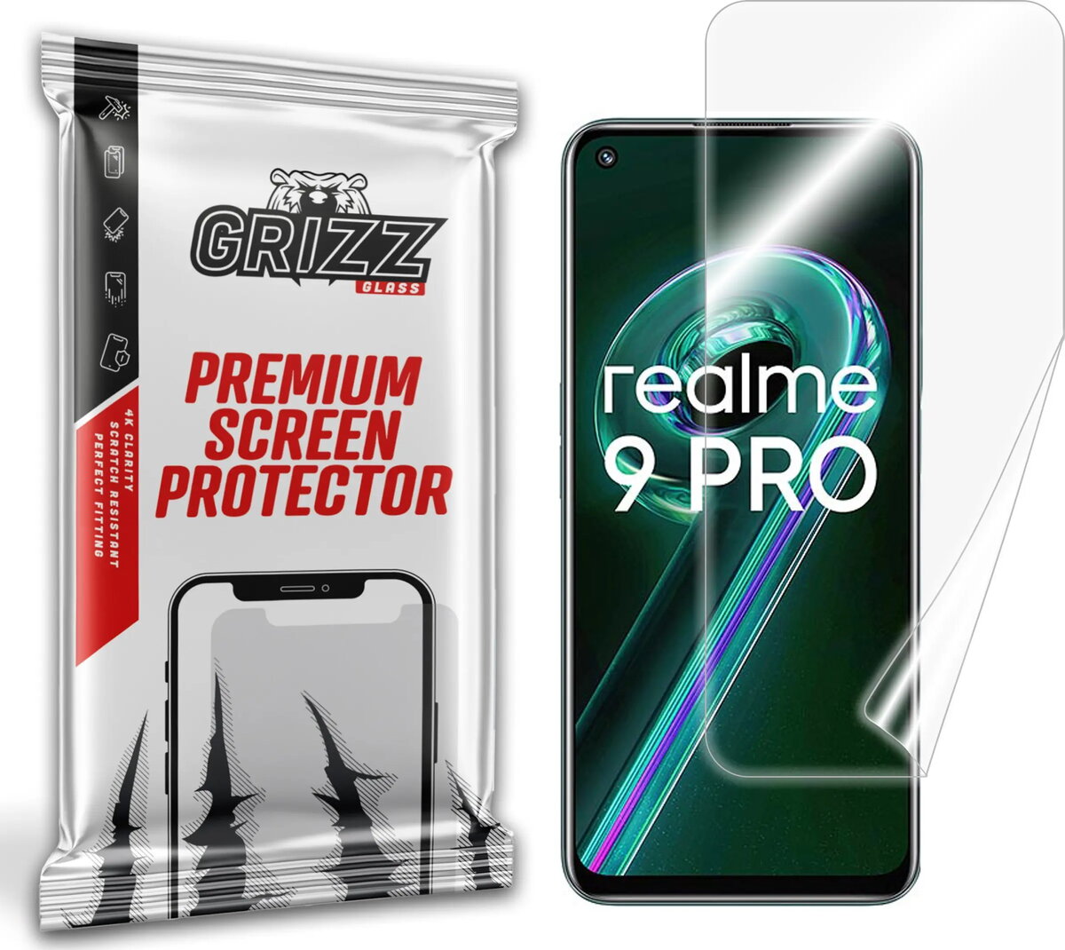 Aizsargplēve GrizzGlass CeramicFilm priekš Realme 9