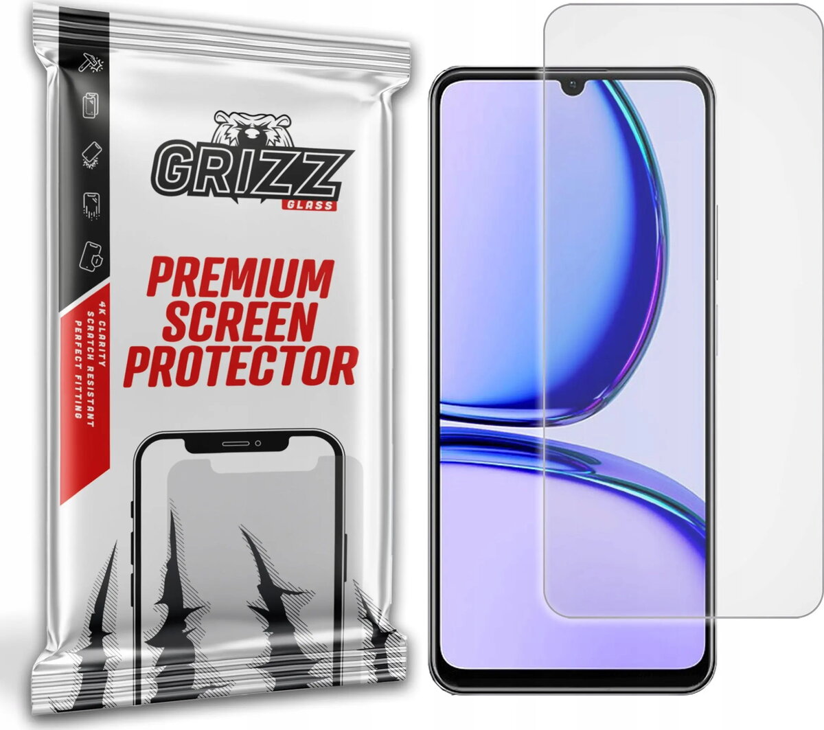 Aizsargstikls GrizzGlass PaperScreen priekš Realme C53