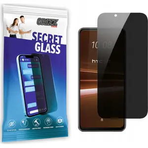 Защитное закалённое приватное стекло GrizzGlass SecretGlass для HTC U23 Pro