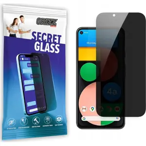 Tempered privacy screen protector GrizzGlass SecretGlass for Google Pixel 4a