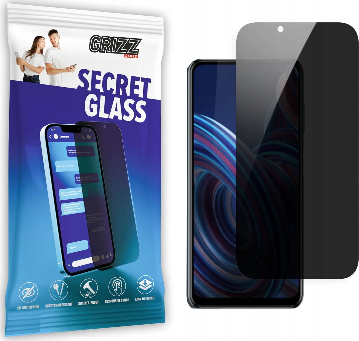Aizsargstikls ar privātumu GrizzGlass SecretGlass priekš