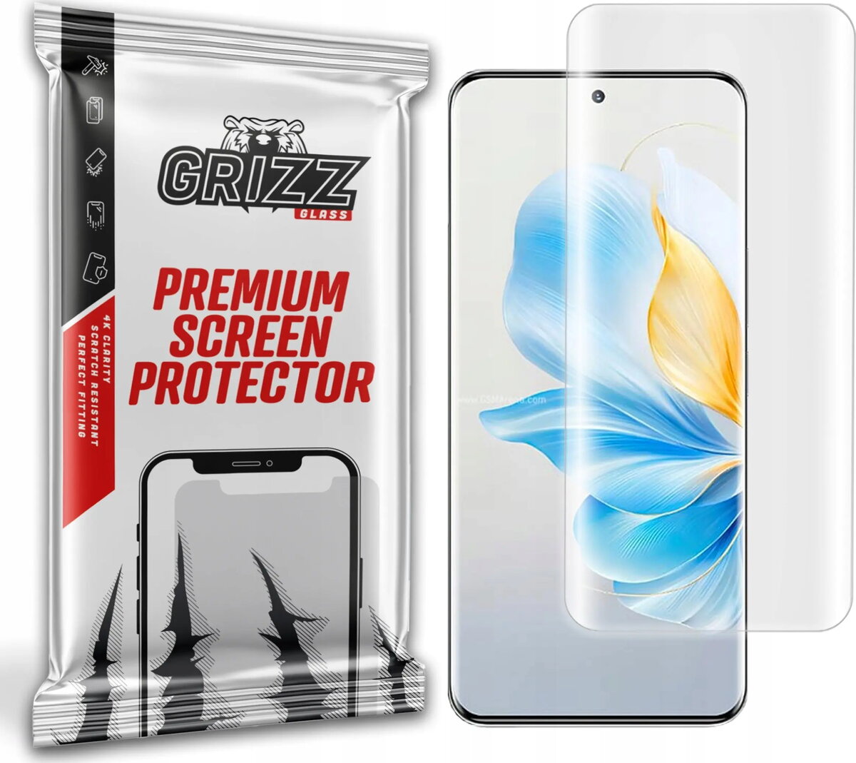 Ekrāna aizsargplēve GrizzGlass Hydrofilm priekš Honor