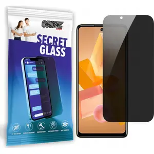 Tempered privacy glass GrizzGlass SecretGlass for Infinix Hot 40 Pro, privacy screen protector