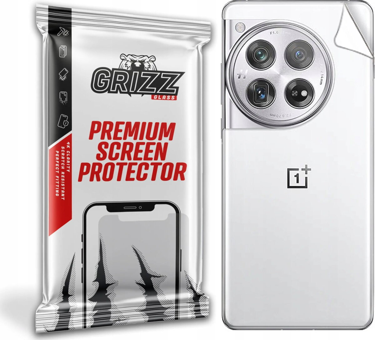 Aizmugures aizsargplēve GrizzGlass SatinSkin priekš OnePlus