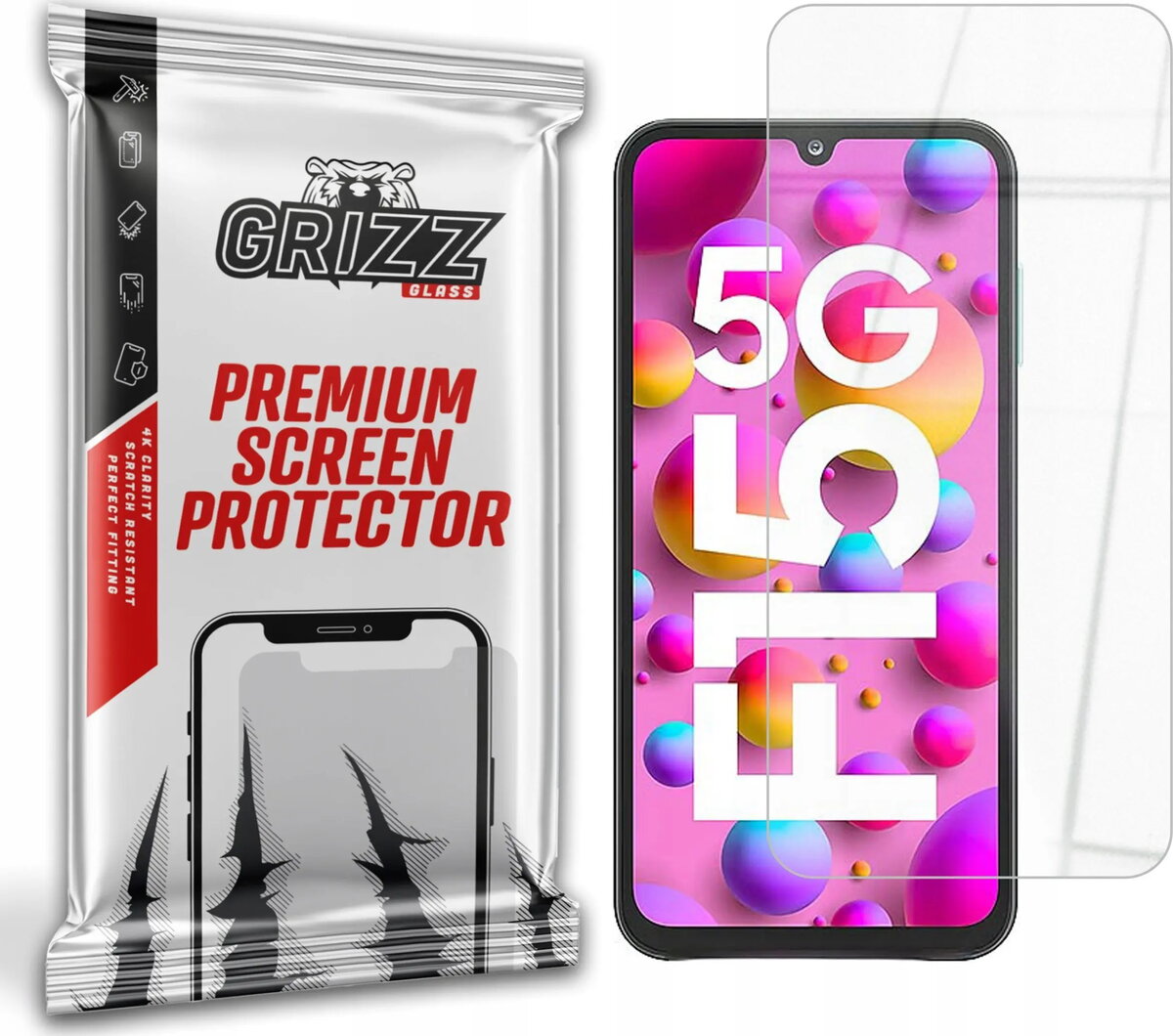 Ekrāna aizsargs GrizzGlass HybridGlass priekš Samsung