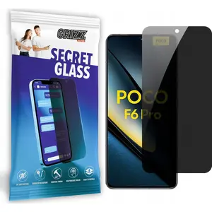 Закалённое приватное защитное стекло GrizzGlass SecretGlass для Xiaomi POCO F6 Pro