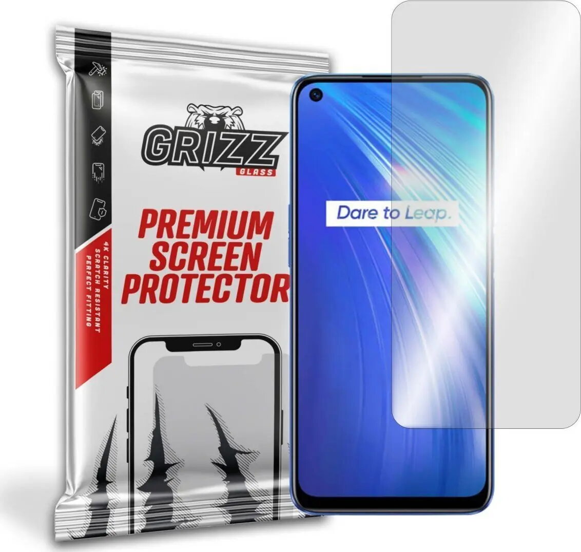Ekrāna aizsargstikls GrizzGlass priekš Realme 6