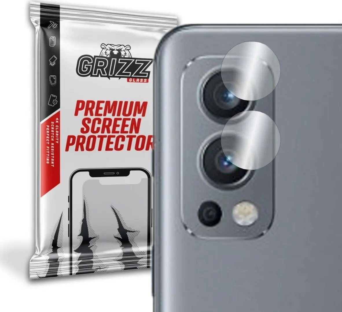Hibrīda aizsargstikls kamerai GrizzGlass priekš OnePlus