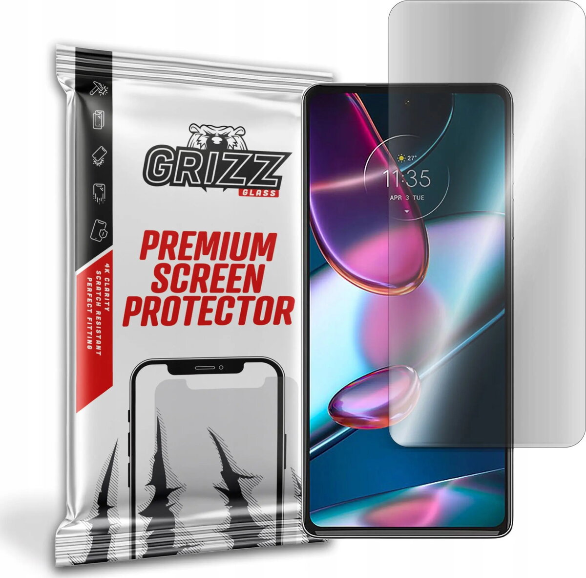 Aizsargplēve GrizzGlass priekš Motorola Moto Edge