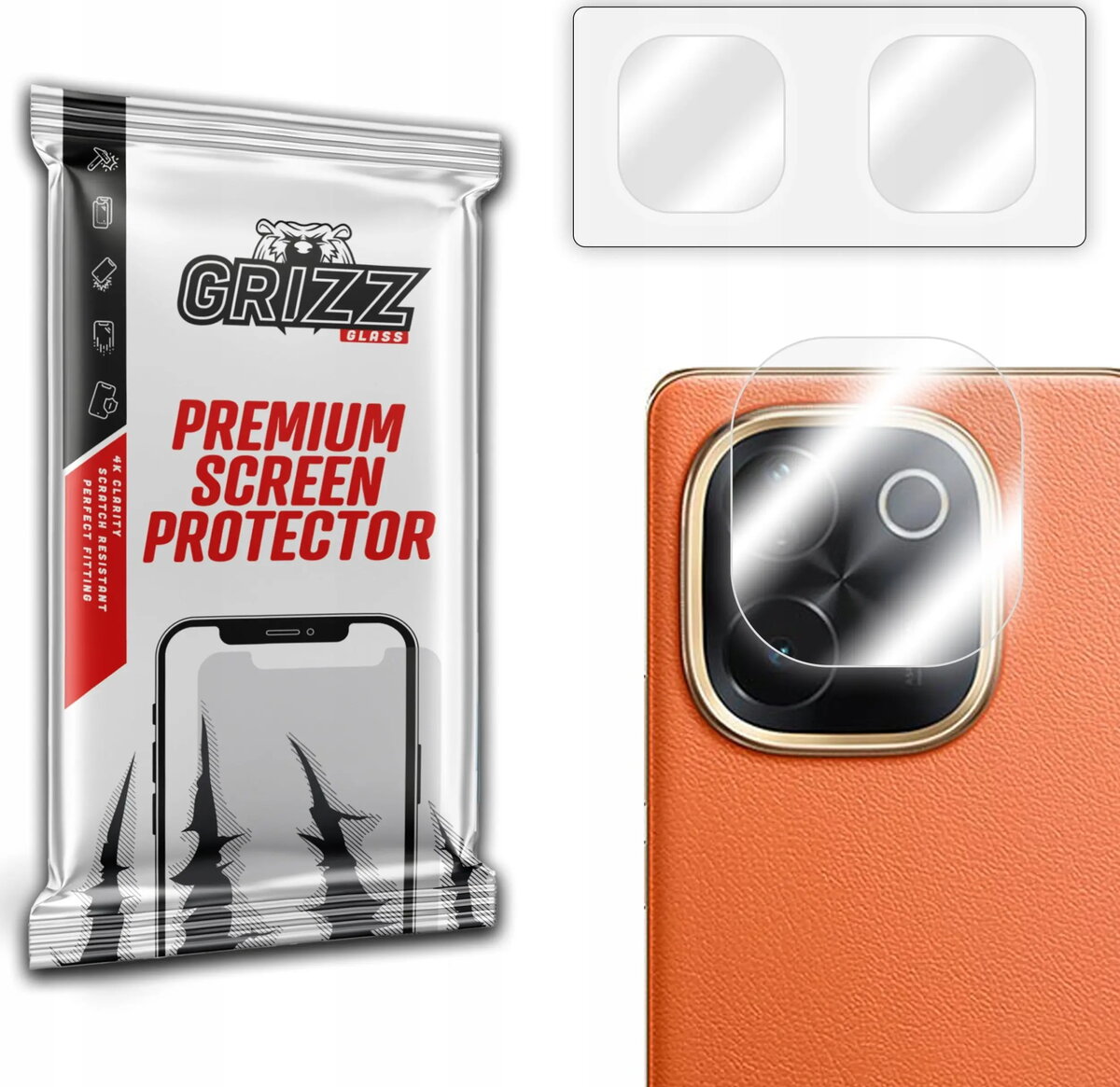 Kameras aizsargstikls GrizzGlass HybridGlass priekš Vivo