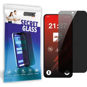 Rūdīta privātuma aizsargstikla GrizzGlass SecretGlass priekš Honor 200 Smart