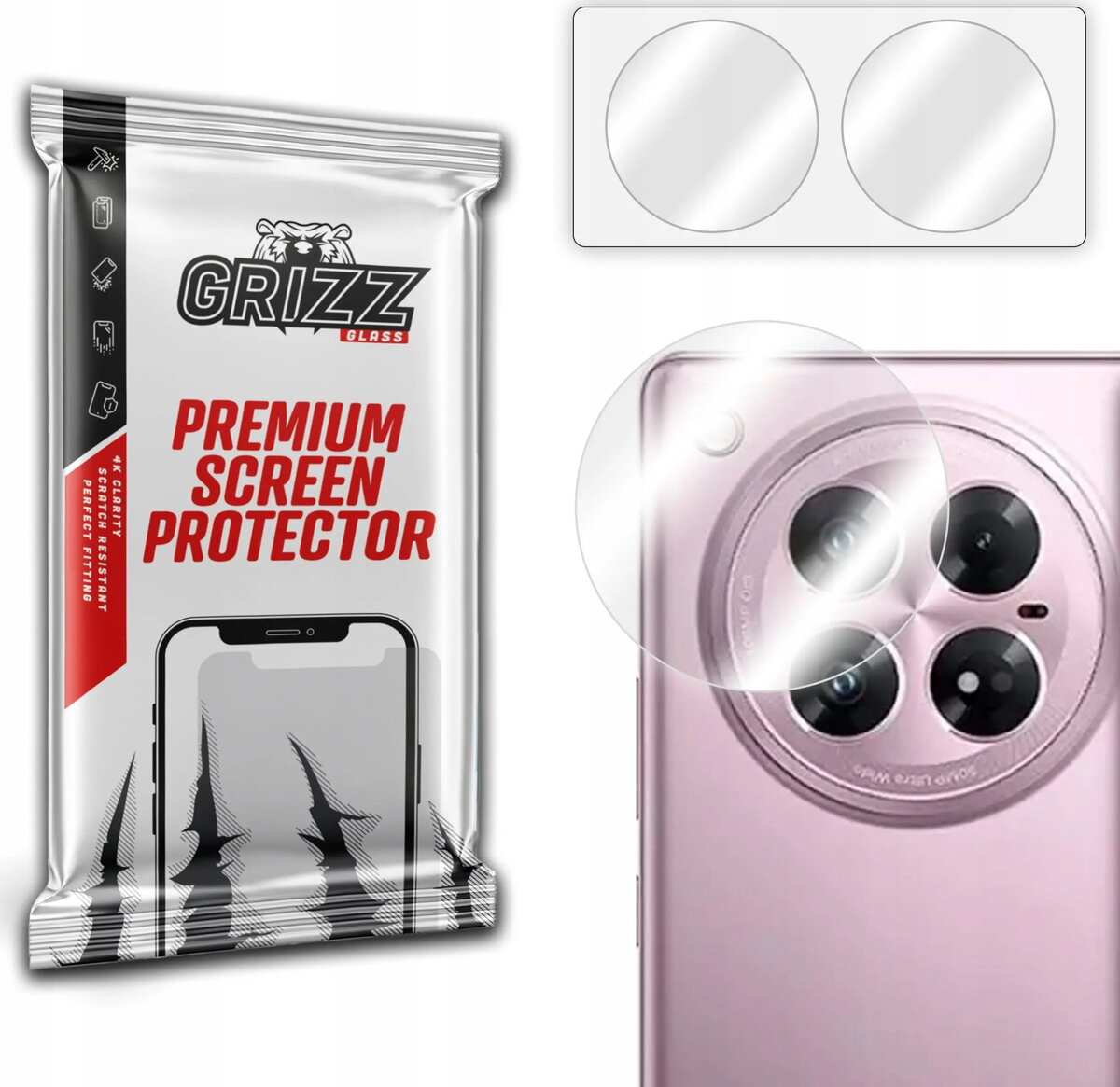 Kamera aizsargstikls GrizzGlass HybridGlass priekš Infinix