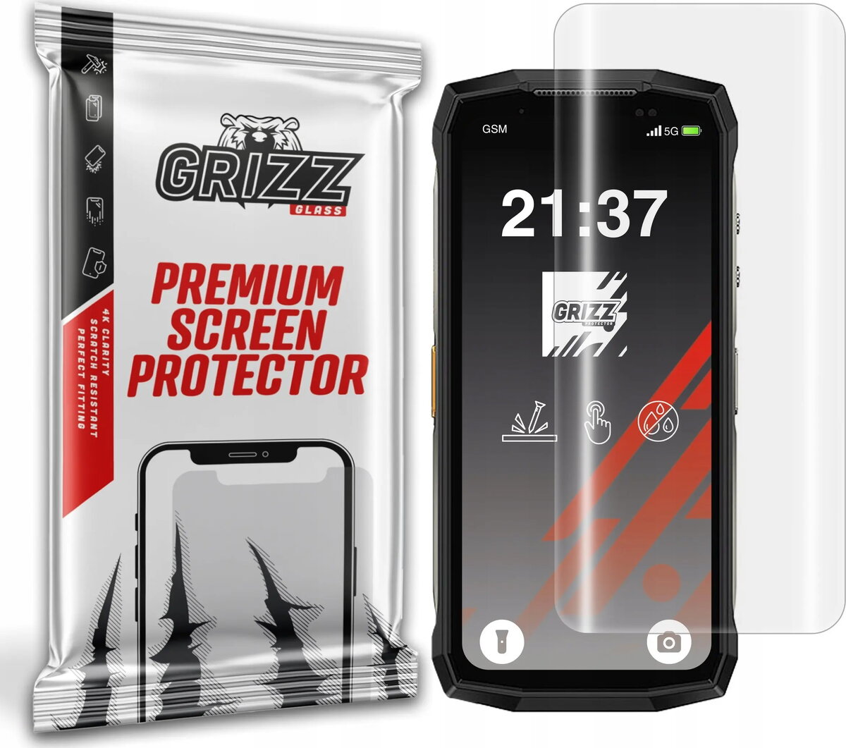 Aizsargplēve GrizzGlass Hydrofilm priekš Ulefone Armor