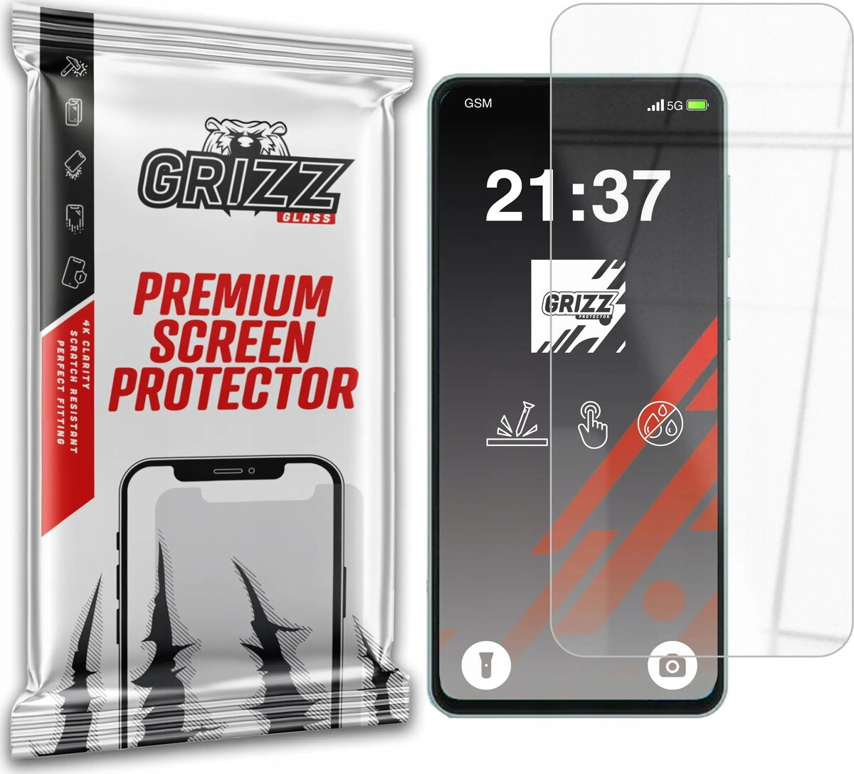 Hibrīdais aizsargstikls GrizzGlass HybridGlass priekš Samsung
