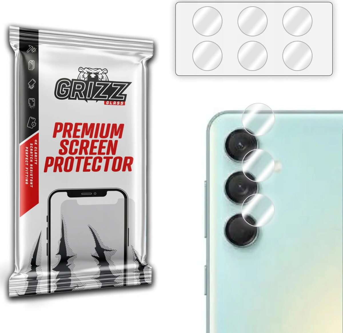 GrizzGlass HybridGlass kameras stikls priekš Samsung