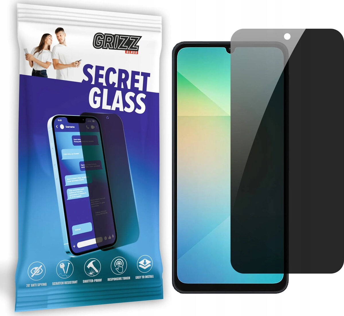 Aizsargstikls ar privātumu GrizzGlass SecretGlass priekš
