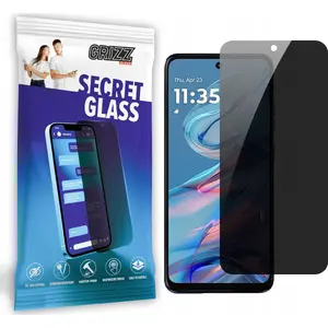 Защитное приватное стекло GrizzGlass SecretGlass для экрана Motorola Moto G45