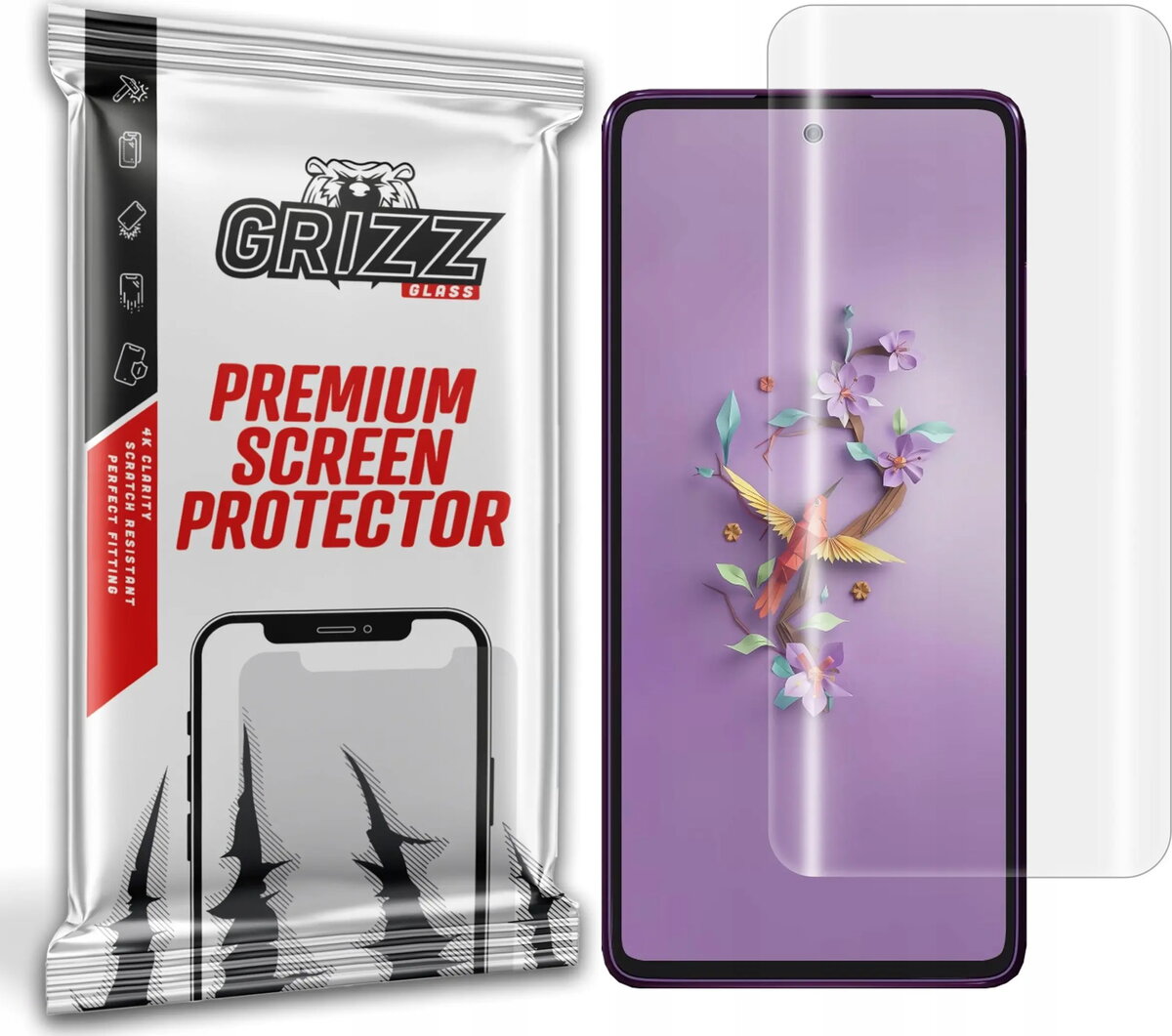 Ekrāna aizsargplēve GrizzGlass Hydrofilm hidroželatīna priekš