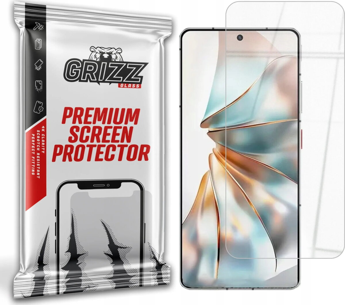 Ekrāna aizsargs GrizzGlass HybridGlass priekš ZTE
