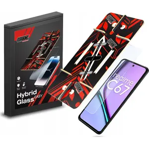 Защитное стекло GrizzGlass HybridGlass Easy для Realme C67 — гибридное закалённое покрытие