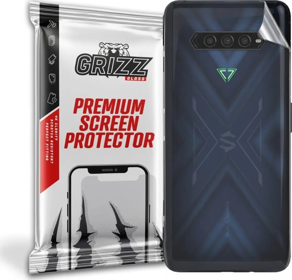 Aizmugures stikls GrizzGlass priekš Xiaomi Black