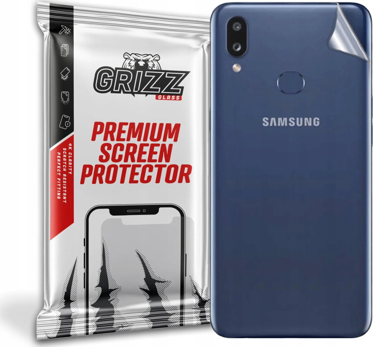 Aizmugures stikla aizsargs GrizzGlass priekš Samsung