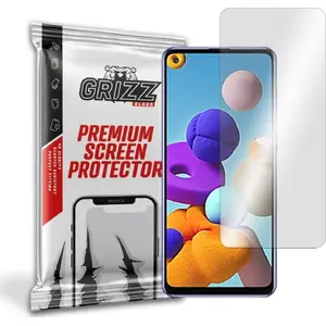 Защитное стекло GrizzGlass для Samsung Galaxy A21s — гибридное закалённое (модель GRZ957)