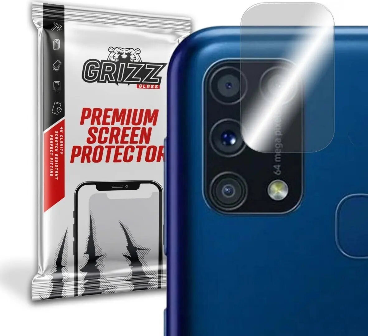GrizzGlass hibrīda kameras aizsargstikls Samsung Galaxy