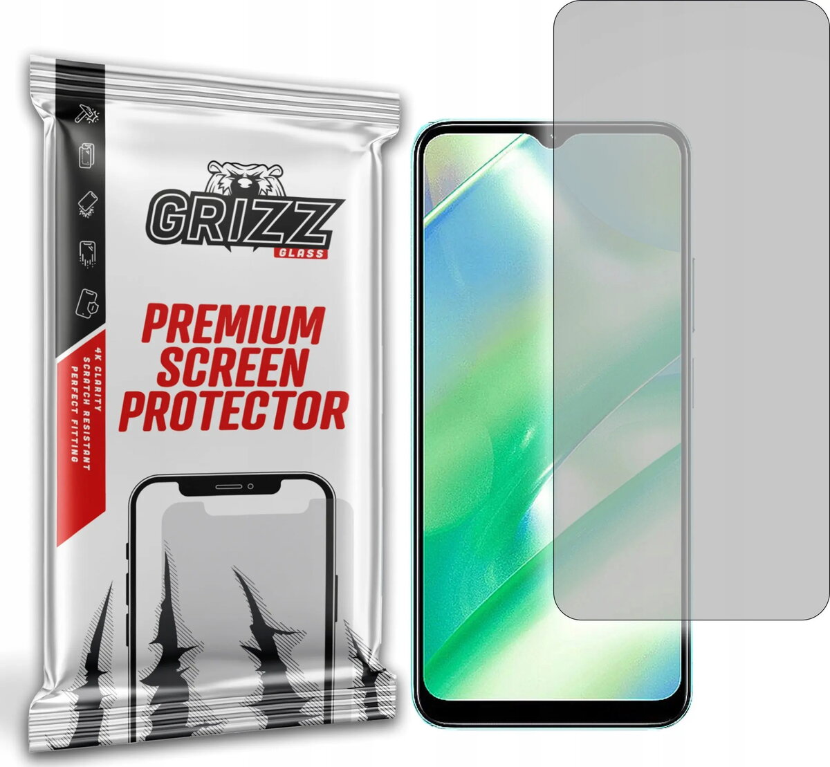 Matēta ekrāna aizsargplēve GrizzGlass priekš Realme