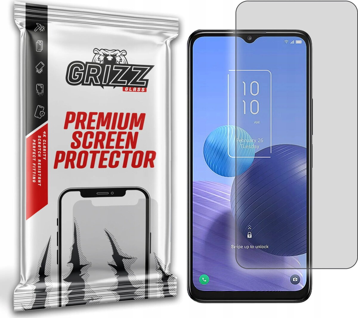 Ekrāna aizsargplēve GrizzGlass PaperScreen priekš TCL