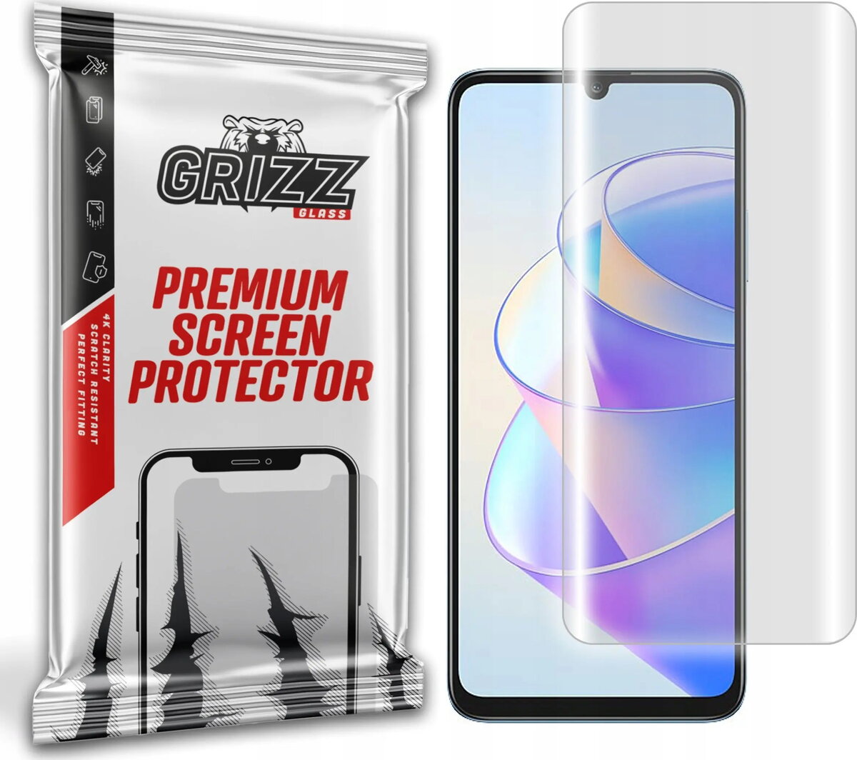 Ekrāna aizsargplēve GrizzGlass Hydrofilm priekš Honor