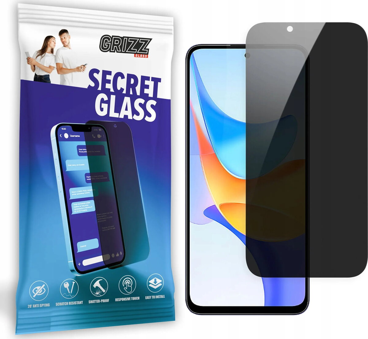 Aizsargstikls ar privātumu GrizzGlass SecretGlass priekš