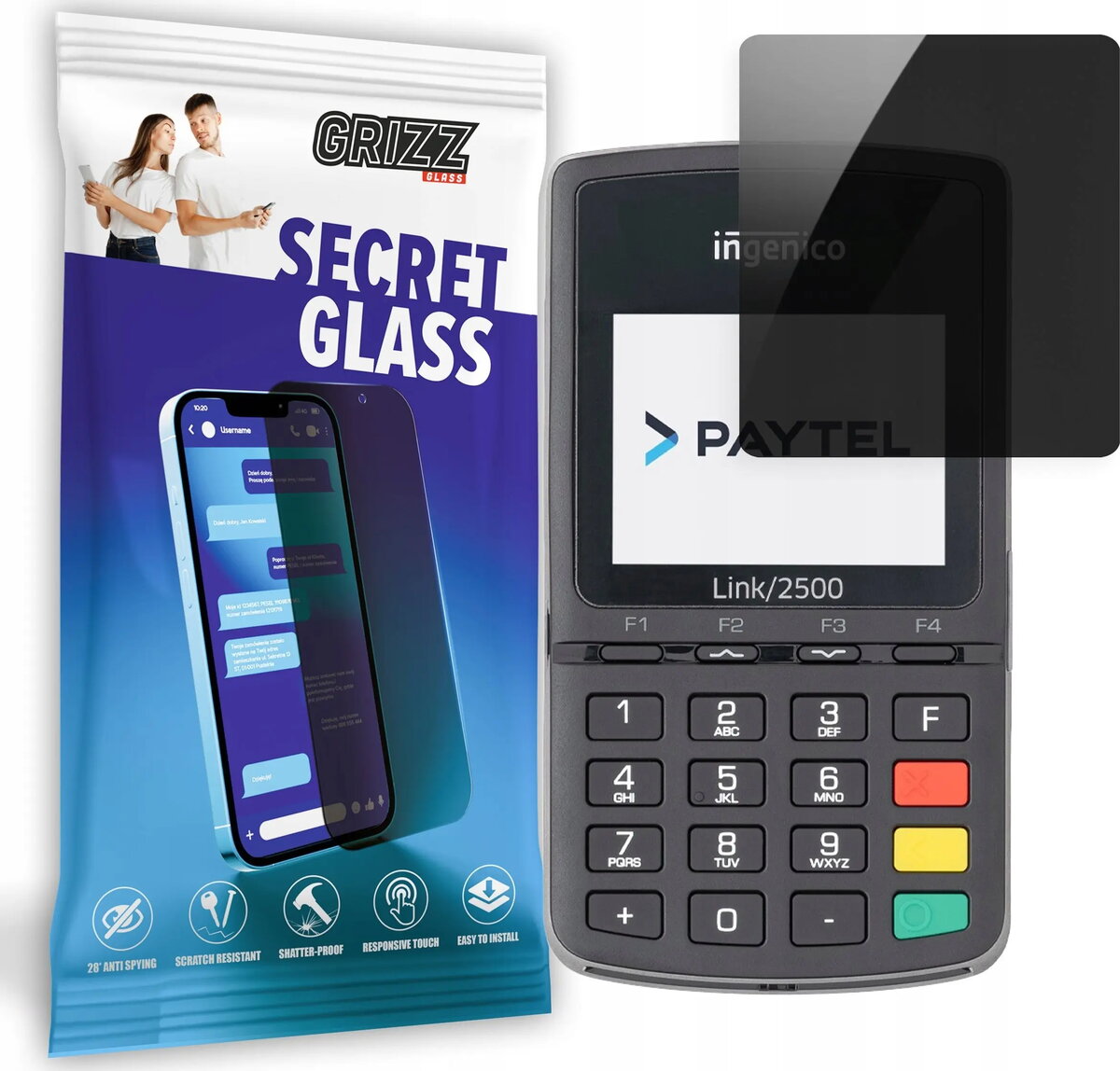 Aizsargstikls ar privātumu GrizzGlass SecretGlass priekš
