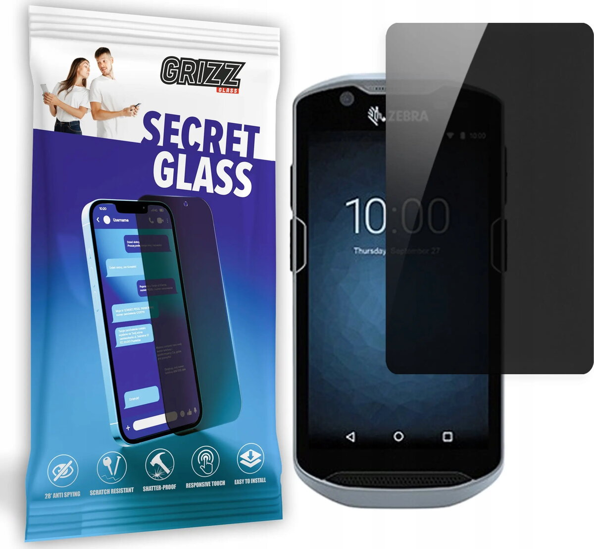 GrizzGlass SecretGlass pārklājums — privātuma rūdīts
