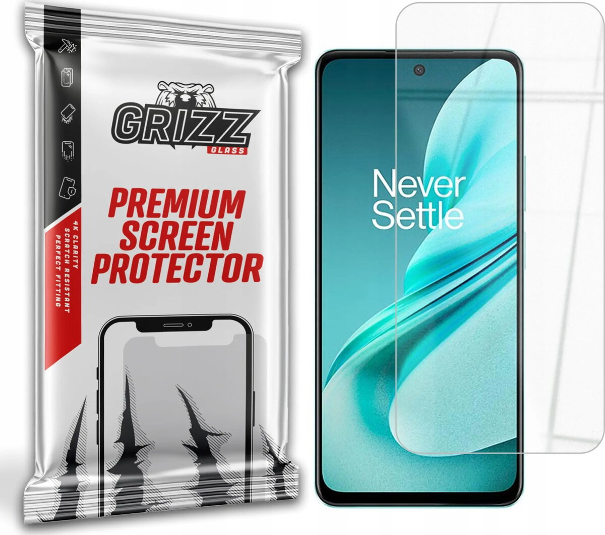 Hibrīdais aizsargstikls GrizzGlass HybridGlass priekš OnePlus