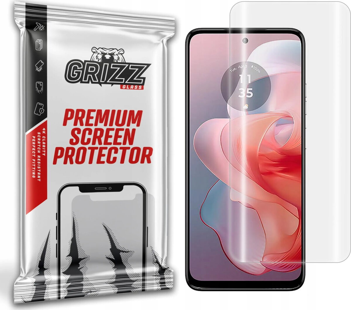 Aizsargplēve GrizzGlass Hydrofilm priekš Motorola Moto